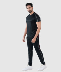 GYM FIT – BLACK DRI FIT TRACKSUIT