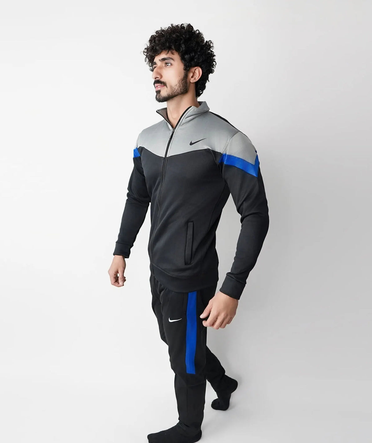 PRO FLEX WINTER TRACKSUIT - BLACK BLUE