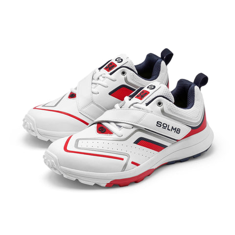 S4 Cricket Shoes Red Navy - Fusion Gears