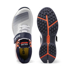 S8 Navy Orange Cricket Shoes - Fusion Gears